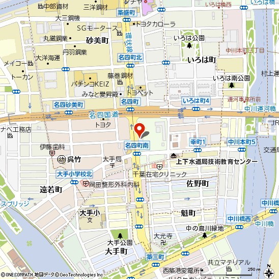 ブリヂストンタイヤサービス中部（株）　臨港店付近の地図